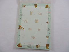 Cute Kawaii San-X Happy Bear Rilakkuma 4 x 6 Inch Notepad / Memo Pad - Stationery Designer Paper Collection