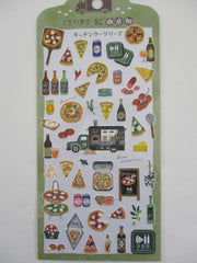 Cute Kawaii Mind Wave & Food Truck Series - Pizza Facciamo Una Pausa Sticker Sheet - for Journal Planner Craft