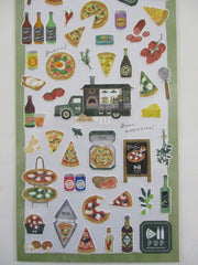 Cute Kawaii Mind Wave & Food Truck Series - Pizza Facciamo Una Pausa Sticker Sheet - for Journal Planner Craft