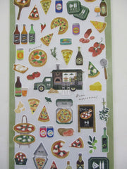 Cute Kawaii Mind Wave & Food Truck Series - Pizza Facciamo Una Pausa Sticker Sheet - for Journal Planner Craft