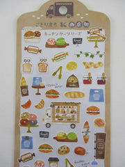 Cute Kawaii MW & Food Truck Series - Bakery Bread Croissant Breakfast Bagel Norakura Sticker Sheet - for Journal Planner Craft