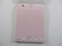 Cute Kawaii Q-Lia Ghost theme 4 x 6 Inch Notepad / Memo Pad - Stationery Designer Paper Collection