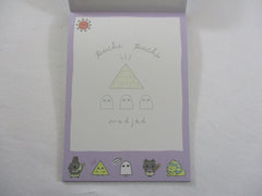 Cute Kawaii Q-Lia Ghost theme 4 x 6 Inch Notepad / Memo Pad - Stationery Designer Paper Collection