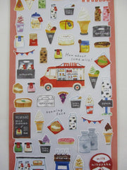 Cute Kawaii MW & Food Truck Series - Dairy Milk Ice Cream Yogurt Cheese Nikoyaka Sticker Sheet - for Journal Planner Craft