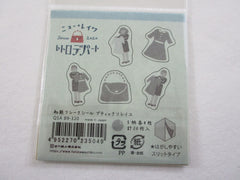 Cute Kawaii Classic Outfit Dressing Up Start of the Day Seamstress Flake Stickers Sack - Furukawashiko Japan - for Journal Agenda Planner Scrapbooking Craft