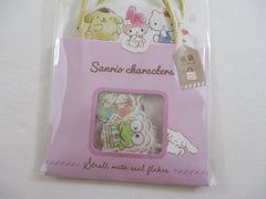Cute Kawaii Sanrio Hello Kitty Pochacco Little Twin Stars My Melody Cinnamoroll Keroppi Tuxedosam Flake Sticker Sack 2020 - Collectible New Preowned