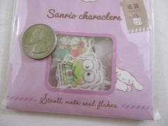 Cute Kawaii Sanrio Hello Kitty Pochacco Little Twin Stars My Melody Cinnamoroll Keroppi Tuxedosam Flake Sticker Sack 2020 - Collectible New Preowned