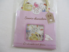 Cute Kawaii Sanrio Hello Kitty Pochacco Little Twin Stars My Melody Cinnamoroll Keroppi Tuxedosam Flake Sticker Sack 2020 - Collectible New Preowned