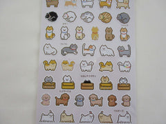 Cute Kawaii Kamio Cat Dog Kitten Puppy theme Glitter Sticker Sheet - for Journal Planner Craft Agenda Organizer Scrapbook