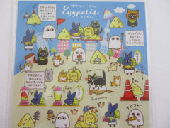 Cute Kawaii Mind Wave Egypetit Ghost Cat Animal Sticker Sheet - for Journal Planner Craft