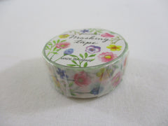 Cute Kawaii MW Flowers Bouquet Washi / Masking Deco Tape - B - White - for Scrapbooking Journal Planner Craft Nature Wedding Beautiful