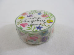 Cute Kawaii MW Flowers Bouquet Washi / Masking Deco Tape - B - White - for Scrapbooking Journal Planner Craft Nature Wedding Beautiful
