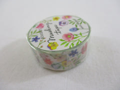 Cute Kawaii MW Flowers Bouquet Washi / Masking Deco Tape - B - White - for Scrapbooking Journal Planner Craft Nature Wedding Beautiful