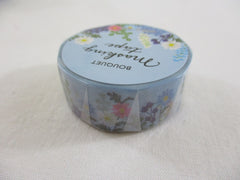 Cute Kawaii MW Flowers Bouquet Washi / Masking Deco Tape - C - Blue - for Scrapbooking Journal Planner Craft Nature Wedding Beautiful