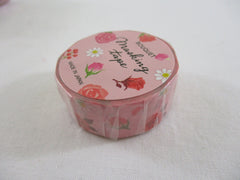 Cute Kawaii MW Flowers Bouquet Washi / Masking Deco Tape - D - Red - for Scrapbooking Journal Planner Craft Nature Wedding Beautiful