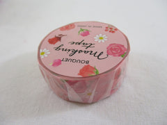 Cute Kawaii MW Flowers Bouquet Washi / Masking Deco Tape - D - Red - for Scrapbooking Journal Planner Craft Nature Wedding Beautiful