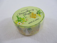 Cute Kawaii MW Flowers Bouquet Washi / Masking Deco Tape - F - Yellow - for Scrapbooking Journal Planner Craft Nature Wedding Beautiful