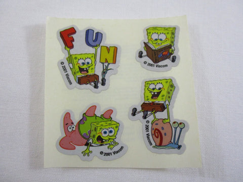 Sandylion Sponge Bob Glitter Sticker Sheet / Module - A - Vintage & Collectible