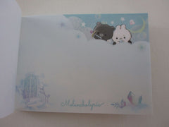 Cute Kawaii Q-lia Rabbit Bear Night Stars Melancholyric B Mini Notepad / Memo Pad - Stationery Designer Writing Paper Collection