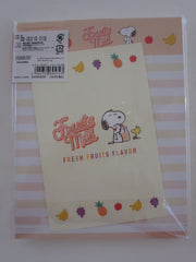 Cute Kawaii Snoopy Fruits Letter Set Pack - Stationery Writing Paper Penpal Collectible