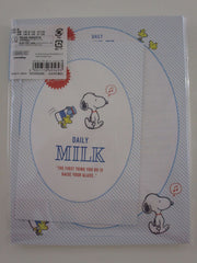 Cute Kawaii Snoopy Milk Letter Set Pack - Stationery Writing Paper Penpal Collectible