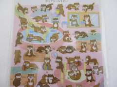 Cute Kawaii Kamio Otter Sticker Sheet - with Gold Accents - for Journal Planner Craft Agenda Organizer Scrapbook