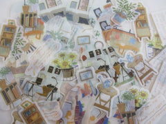 Cute Kawaii BGM Flake Stickers Sack - Home Decor Room Book Desk Sofa Plant Interior - for Diary Journal Agenda Planner Scrapbook Craft Gift