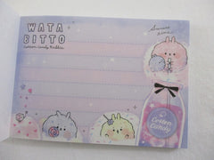 Cute Kawaii Crux Watabitto Cotton Candy Rabbit Mini Notepad / Memo Pad - Stationery Designer Paper Collection
