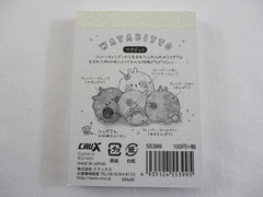 Cute Kawaii Crux Watabitto Cotton Candy Rabbit Mini Notepad / Memo Pad - Stationery Designer Paper Collection