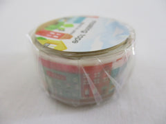 Cute Kawaii Mind Wave Washi / Masking Deco Tape - House Town City Home Street - for Scrapbooking Journal Planner Craft