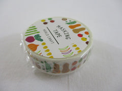 Cute Kawaii World Craft Washi / Masking Deco Tape - Healthy Vegetables - for Scrapbooking Journal Planner Craft