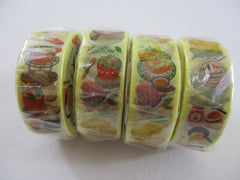 Cute Kawaii World Craft Washi / Masking Deco Tape - Italian Food Cheese Pasta Tomato - for Scrapbooking Journal Planner Craft