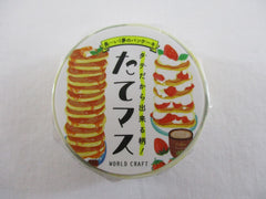 Cute Kawaii World Craft Washi / Masking Deco Tape - Strawberry Pancakes Breakfast Coffee - for Scrapbooking Journal Planner Craft