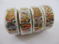 Cute Kawaii World Craft Washi / Masking Deco Tape - Strawberry Pancakes Breakfast Coffee - for Scrapbooking Journal Planner Craft