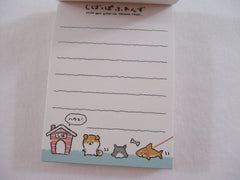 Cute Kawaii Q-lia  Shark Dog Toys Mini Notepad / Memo Pad - Stationery Designer Writing Paper Collection
