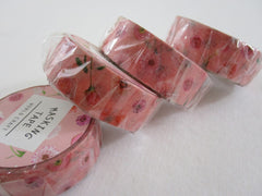Cute Kawaii World Craft Washi / Masking Deco Tape - Flowers Pink red - for Scrapbooking Journal Planner Craft