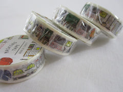 Cute Kawaii World Craft Washi / Masking Deco Tape - Ready for School Study College A - for Scrapbooking Journal Planner Craft