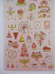 Cute Kawaii MW Choupinet Series - Royal Pink Red Strawberry Sweet Tea Flower Princess Sticker Sheet - for Journal Planner Craft