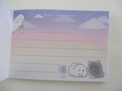 Cute Kawaii Crux Ghost nakamatachi B Mini Notepad / Memo Pad - Stationery Designer Paper Collection