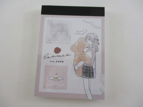 Cute Kawaii Kamio Girl Sweet Bear Mini Notepad / Memo Pad - Stationery Designer Paper Collection