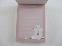 Cute Kawaii Q-Lia Moco Mocha Cafe Bear Mini Notepad / Memo Pad - Stationery Designer Paper Collection