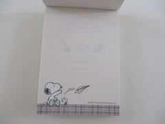 Cute Kawaii Peanuts Snoopy Mini Notepad / Memo Pad Kamio - W Peanuts Letter Love - Stationery Designer Paper Collection