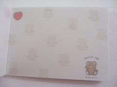 Cute Kawaii Kamio Bear Juicy Drink Tapioca Bubble Tea Mini Notepad / Memo Pad - Stationery Designer Paper Collection Gift