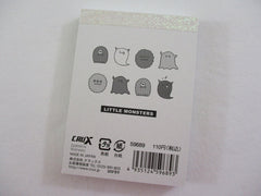 Cute Kawaii Crux  Little Monsters Mini Notepad / Memo Pad - Stationery Designer Paper Collection
