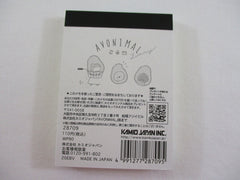 Cute Kawaii Kamio Avonimal Avocado Dino Hamster Mini Notepad / Memo Pad - Stationery Designer Writing Paper Collection