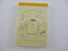 Cute Kawaii Sanrio Pom Pom Purin Dog Mini Notepad / Memo Pad Kamio - Stationery Designer Paper Collection