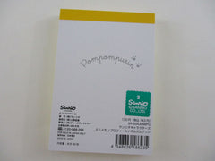Cute Kawaii Sanrio Pom Pom Purin Dog Mini Notepad / Memo Pad Kamio - Stationery Designer Paper Collection