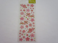 Cute Kawaii Clothes-pin Beautiful Sakura Cherry Blossom Flowers Sticker Sheet - for Journal Planner Craft Organizer Calendar