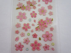 Cute Kawaii Clothes-pin Beautiful Sakura Cherry Blossom Flowers Sticker Sheet - for Journal Planner Craft Organizer Calendar