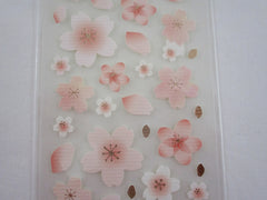Cute Kawaii Clothes-pin Beautiful Sakura Cherry Blossom Flowers Sticker Sheet - for Journal Planner Craft Organizer Calendar